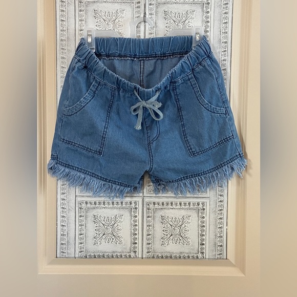 Nwot ”Jeans” Sz-L Moms Basic Cut-Offs Denim 4 Pocket Shorts-Cute & Comfy Cool - Picture 4 of 16